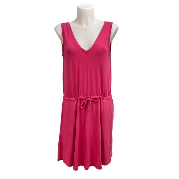 SWEATY BETTY TAKE IT EASY DROP WAIST DRESS, size small NEW in tayberry pink - Picture 3 of 10